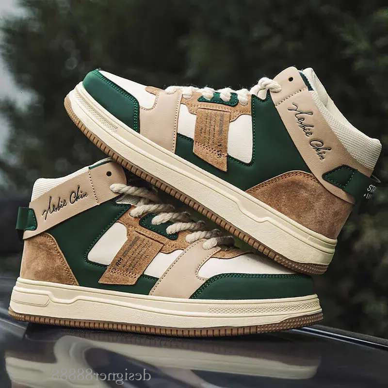 2023 Men's Vulca nized Fashion Pla tform Out door Casual Sneakers Men Street Skate Shoe Lace-up Shoes atillas Hombre