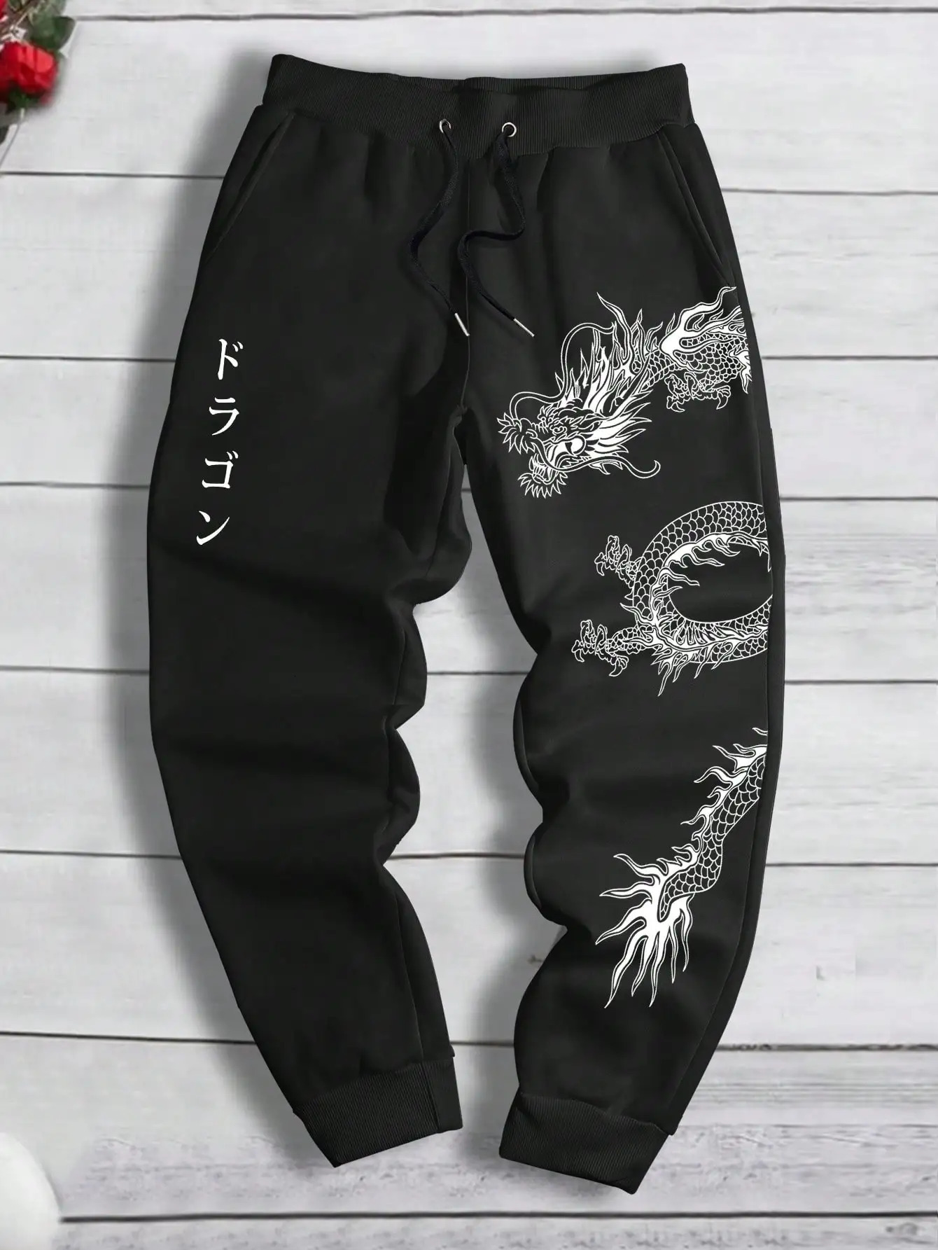 2024 mens casual sports pants trend loose trousers spring and autumn retro S3XL 250326
