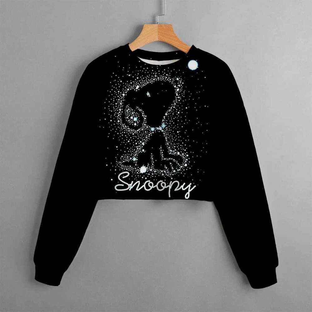 Ddmyshoesvip Casual New Spring Autumn Children Clothing Print Girls Short Hoodie Sweater Comfortable And Cute Top
