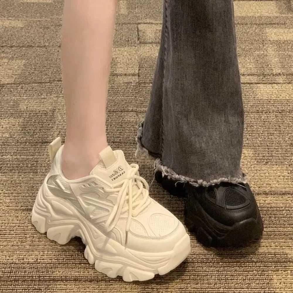 autumn Summer Black Casual Wen Fashion Platform Sport Shoes Wen Chunky Sneakers Wen Mesh Leather Platform designer ShoesC250325
