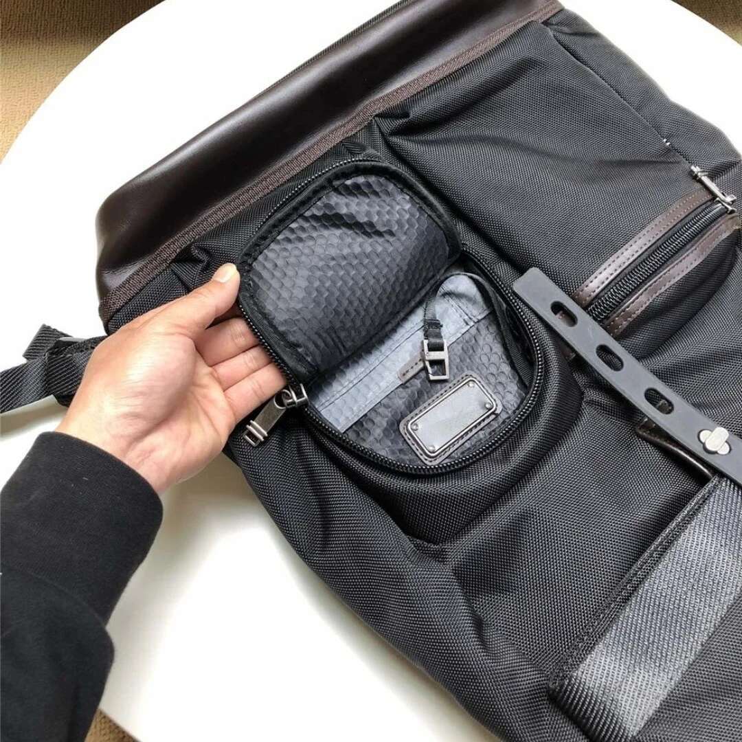 Men's Ballistic Nylon Shoulder Business Casual Computer Backpack Large Capacity Travel Bag 222388