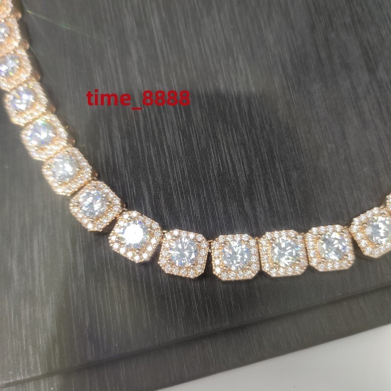 High Quality Latest Fashion Mossanite Mens Tennis Chain Moissante That Pass Diamond test