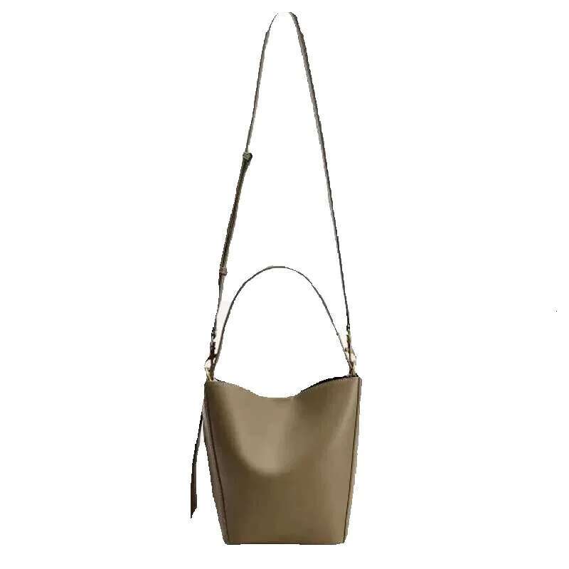 Fashion Retro Bucket High Quality PU Leather Tote Women Handbag Casual Shoulder Bag Shopping Crossbody Female Purse