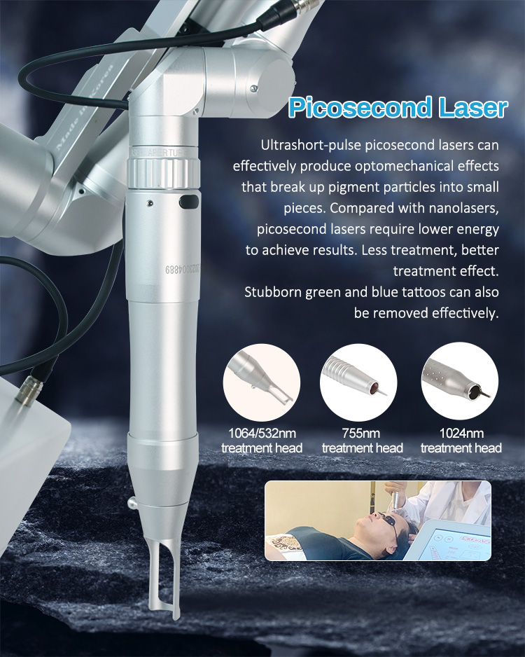 Nd Yag Laser Tattoo Removal Machine 1064 532nm Single Pulse Double and Muti Pulse Picosecond Laser Sell
