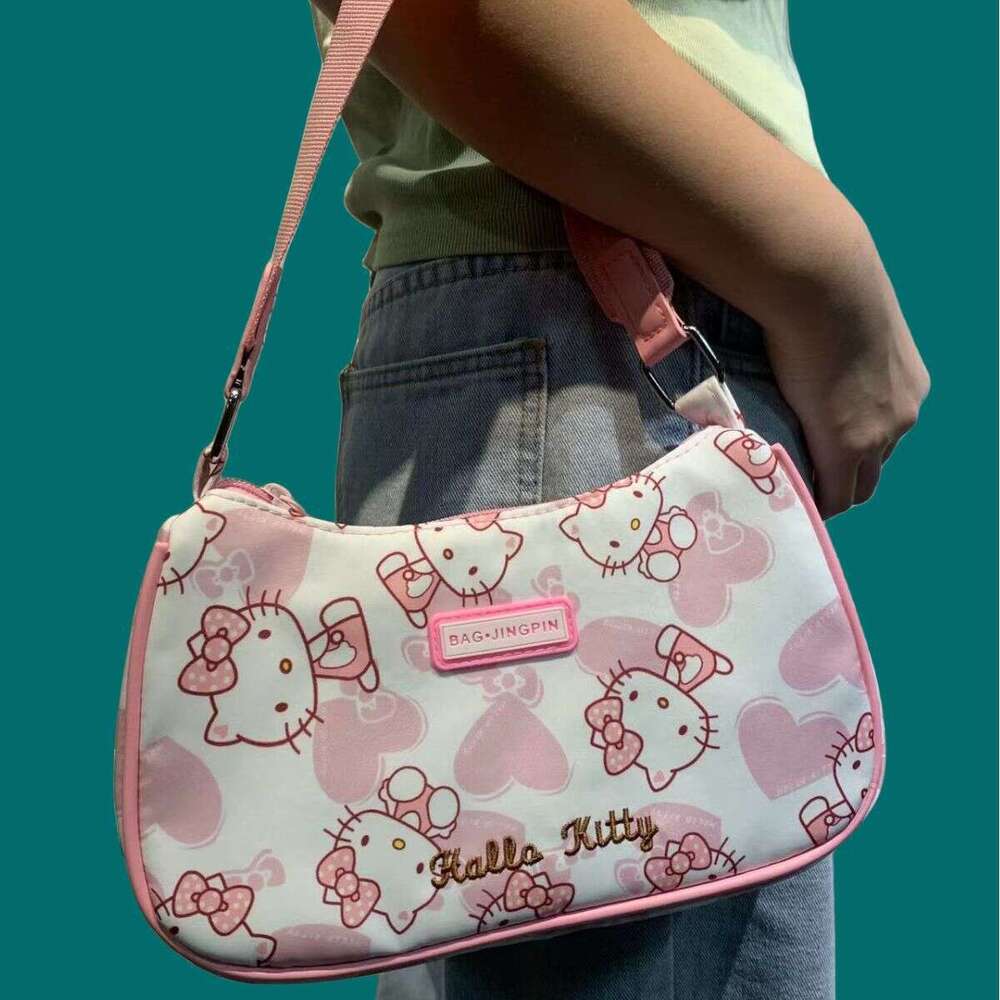 New Cute Melody Girl Underarm Handbag Single Shoulder Girls, Unique Cartoon Tote Bag for Women