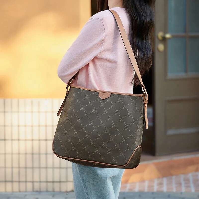 Women's Bags Semir Tote Women New Style Vintage Monogram Crossbody Popular Shoulder Large-capacity Shopping Bag