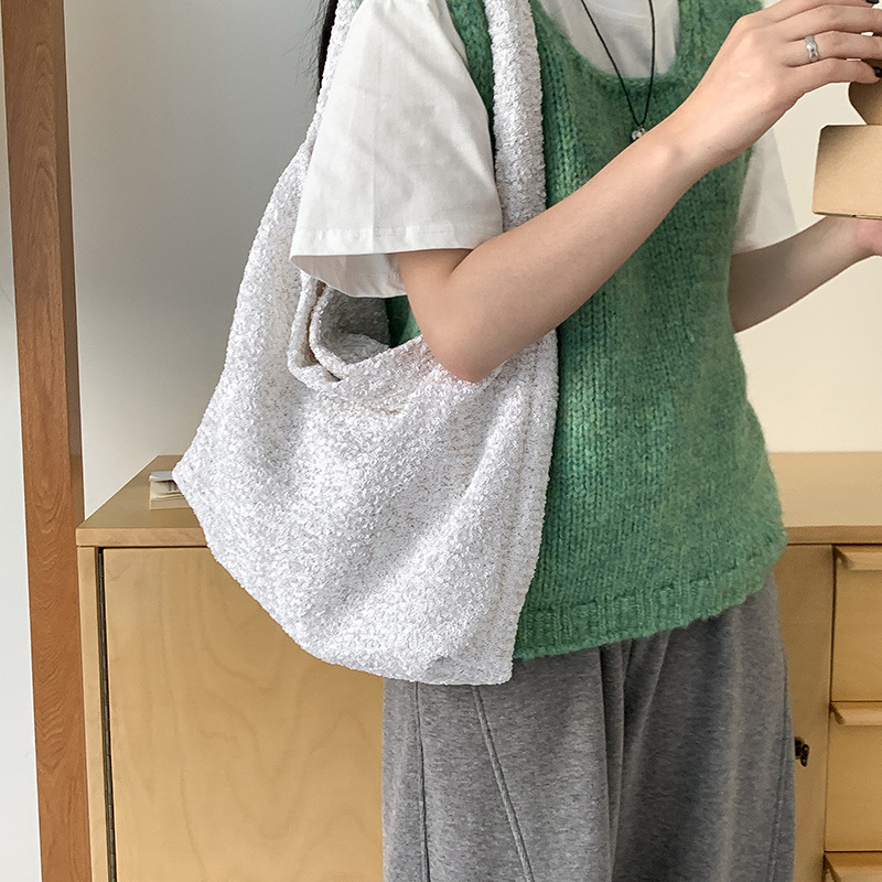 Spring And Summer New French Sequin Large Capacity Fashion Tote Bag Ins Style Niche Design Full Of Star Shoulder Bag Designer Bag for Women