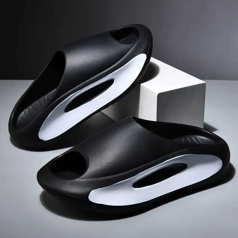 Summer Platform Slippers for Women Men Casual Beach Shoes Thick Bottom Platform Slides Soft Sneaker Hollow Women Sports SandalsXJ250326