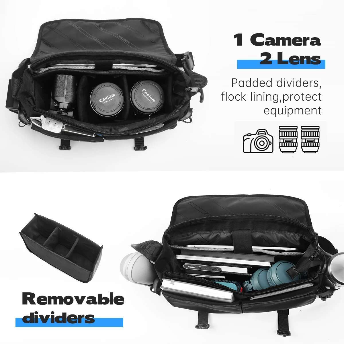 Lifetime Warranty Men' S Shoulder Waterproof Camera Fashion Messenger For Men Crossbody Bags Outdoor Pack Video Bag