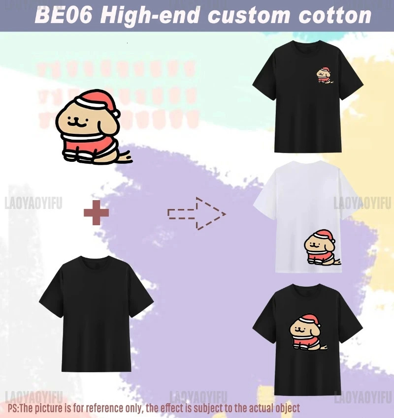Korean T-shirt womens fig fruit graphic shirt retro TShirt graphic summer high-quality cotton Ropa unprinted good product 250321