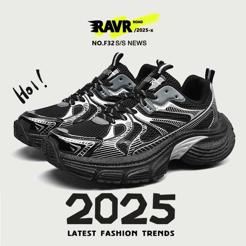 2025 New Mens Running Shoes Breathable Mesh Lightweight Cushio Athletic Sneakers for Jogging Gym Training Platform ShoesC250325