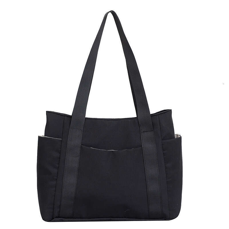 2023 New Women's Solid Tote Shoulder Casual and Simple Mommy Outgoing Bag Canvas Handbag