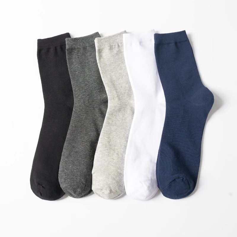 10 pairs of mens socks breathable cotton black and white business socks casual spring and summer suitable for men plus size EUR38-48 250321