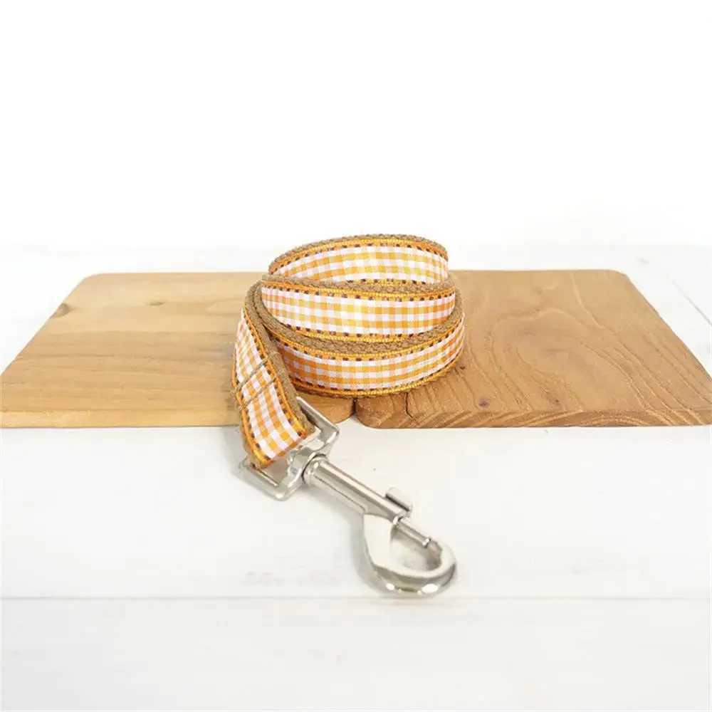 Personalized pet collar customized name ID tag adjustable brown Scottish regular cat and dog collar lead strap X250326