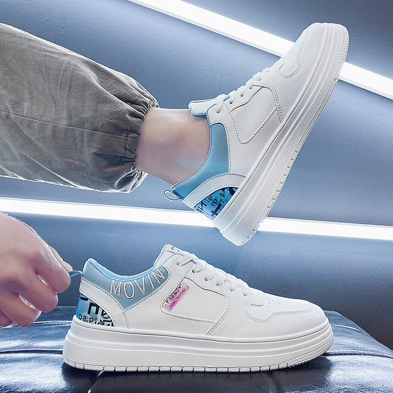 2025S New Trend Designer Spring New Versatile Board Men S Casual Leather Sports Elevated Little White Trendy Shoes