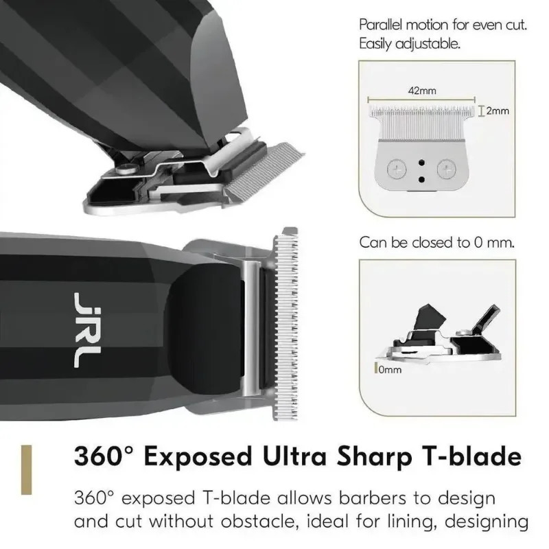 JRL Clipper ProfessionalHair clippers for menC Clipper Cool Blade Technology for Mens Grooming - Rechargeable Clippers 250321
