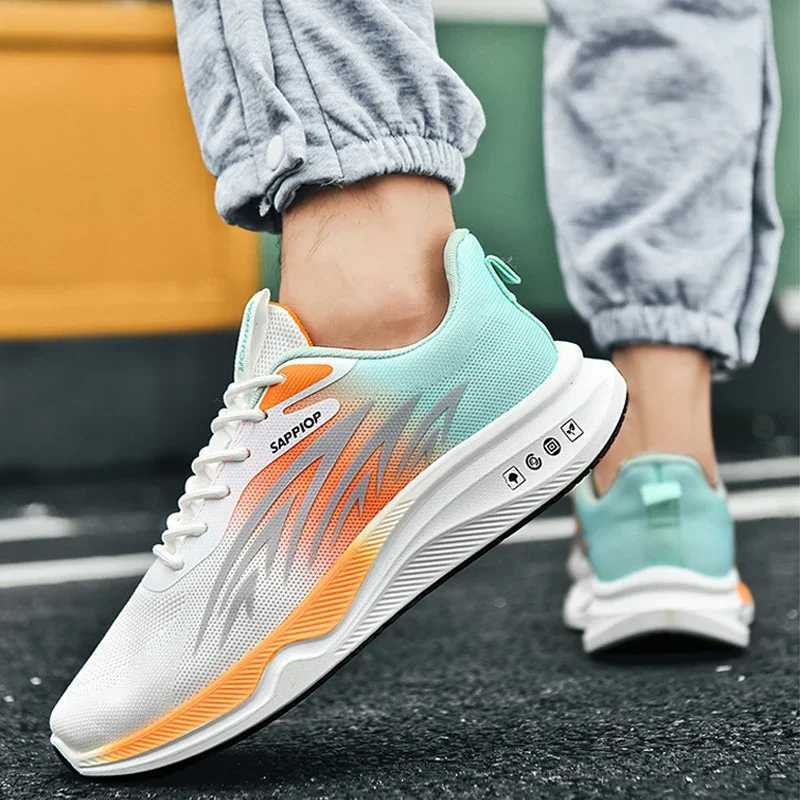 2025 Sports shoes mens summer new mesh shock-absorbing tra light breathable casual shoes student shoes running shoesC250325