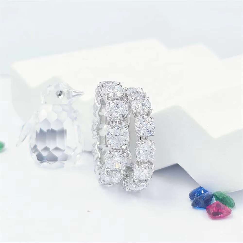 Elegant Sterling Silver Moissanite Ring Fine Jewelry Collection