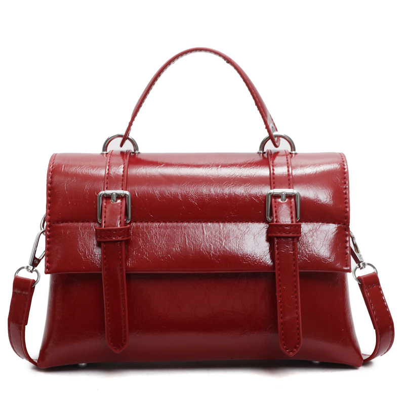 free shipping College wind large capacity handbag female early spring new solid color shoulder bag texture