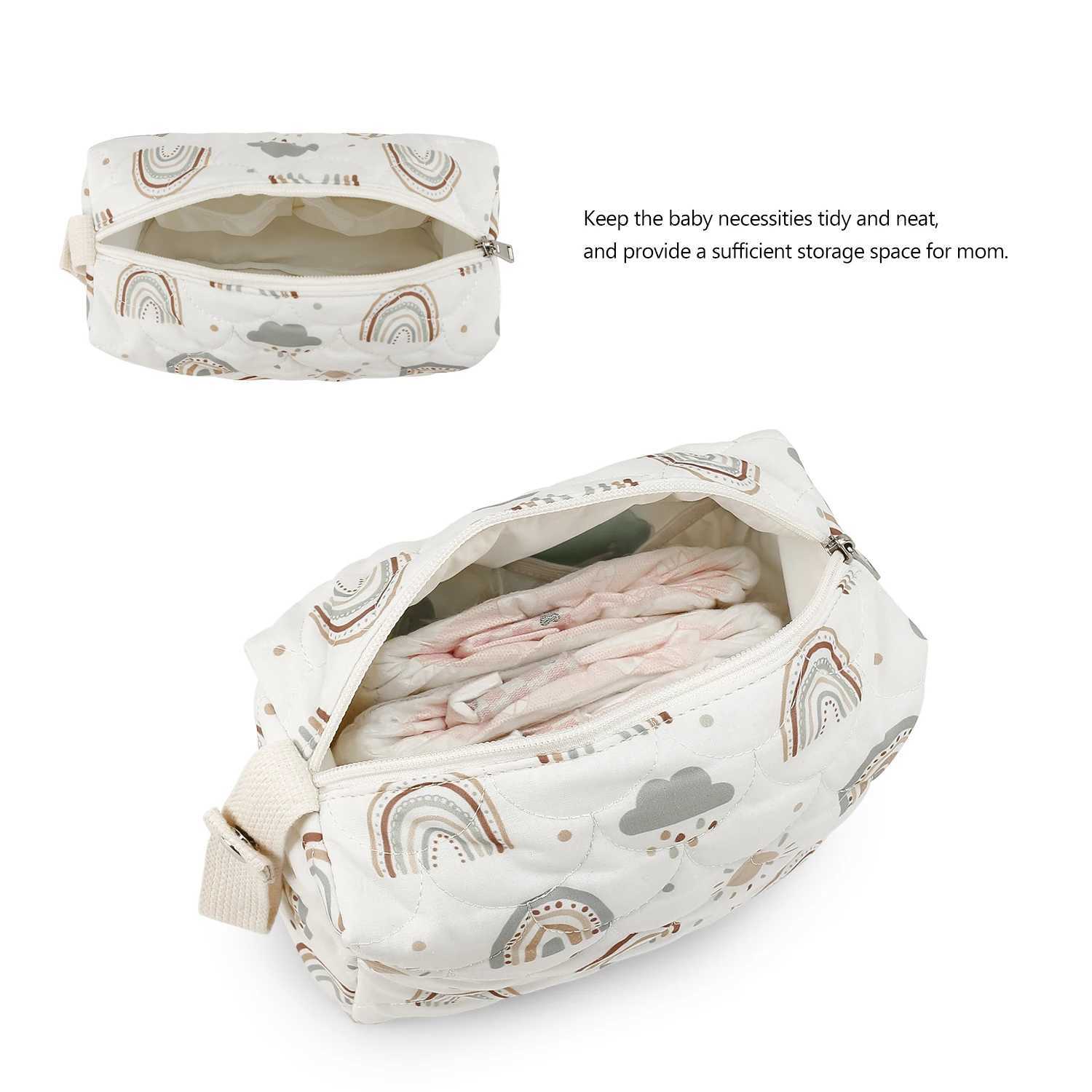 Waterproof baby hanging bag diaper bag diaper outdoor storage bag crib clothes diaper portable bagC250326