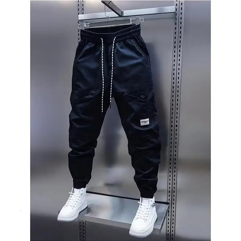Mens harem pants mens breathable clothing 2024 casual straight 250326