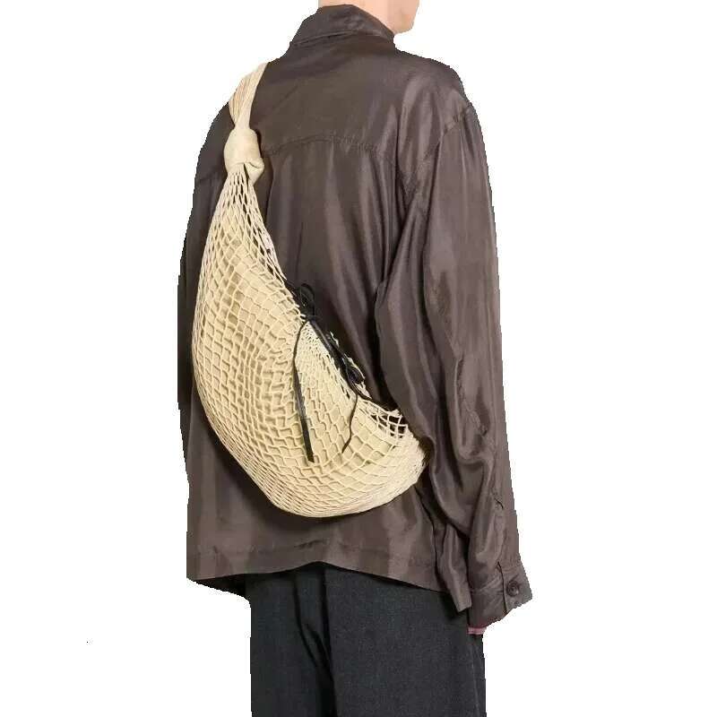 Lem Fortune Croissant Filt Bags For Women Designer Handbags Purses 2024 New In Mesh Hollow With Inner Pocket Shoulder