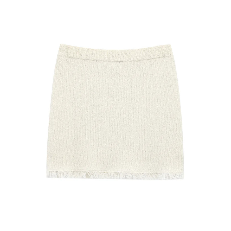 Trafshe Bow Lady Skirt Set Womens Two Piece Elegant Knitted CardiganMini Skirts Clothing 9598038 250318