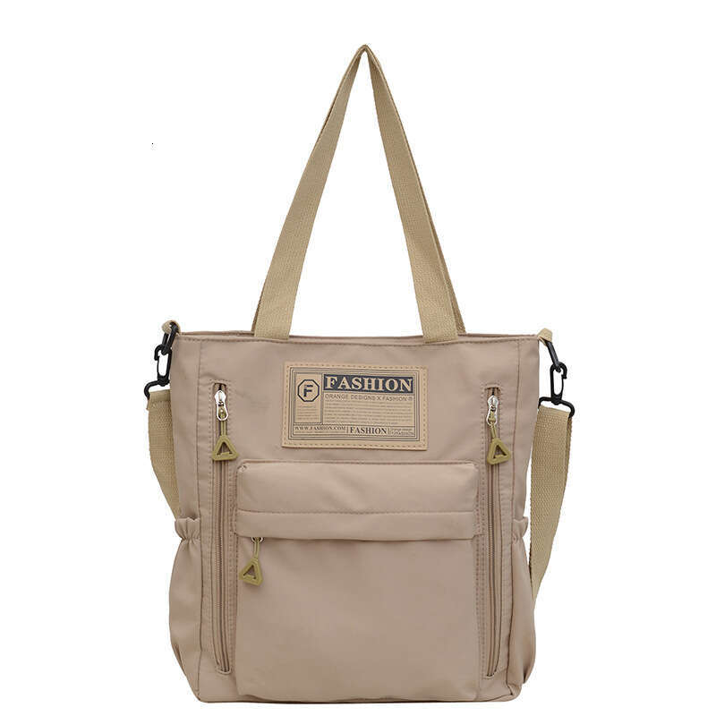 Makeup for junior high school students, Korean version color blocked crossbody bag, fashionable nylon makeup handbag, girls' shoulder bag