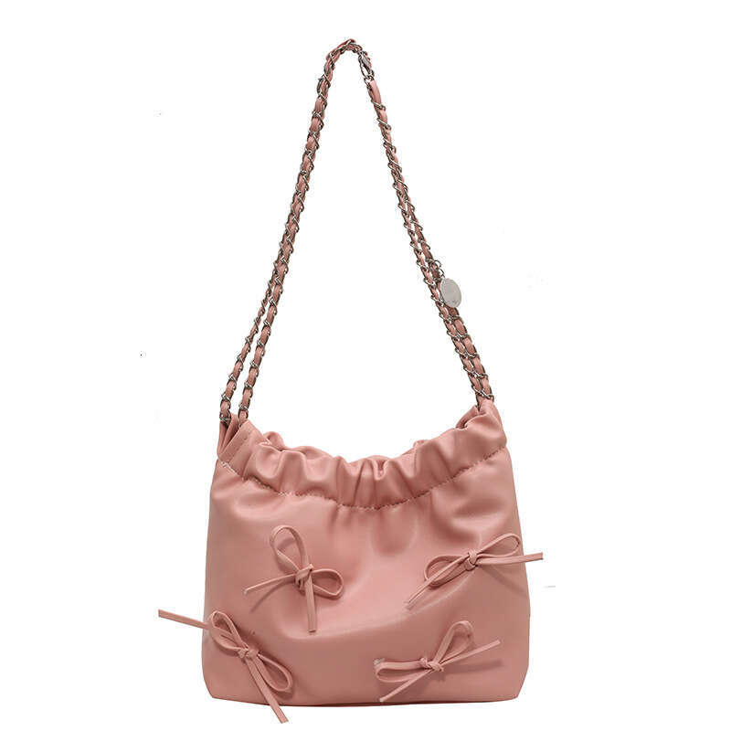 ac French niche pleated design portable small for women 2023 new summer minimalist bucket fashion crossbody bag