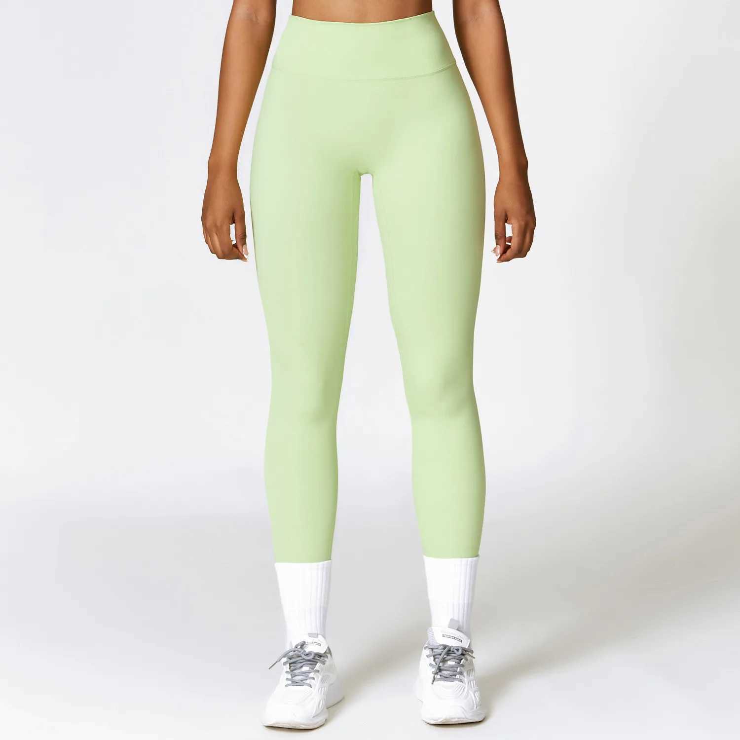 Womens yoga pants high waisted fitness gym for exercising legs seamless womens legs abdominal control for running tight fitting W250326