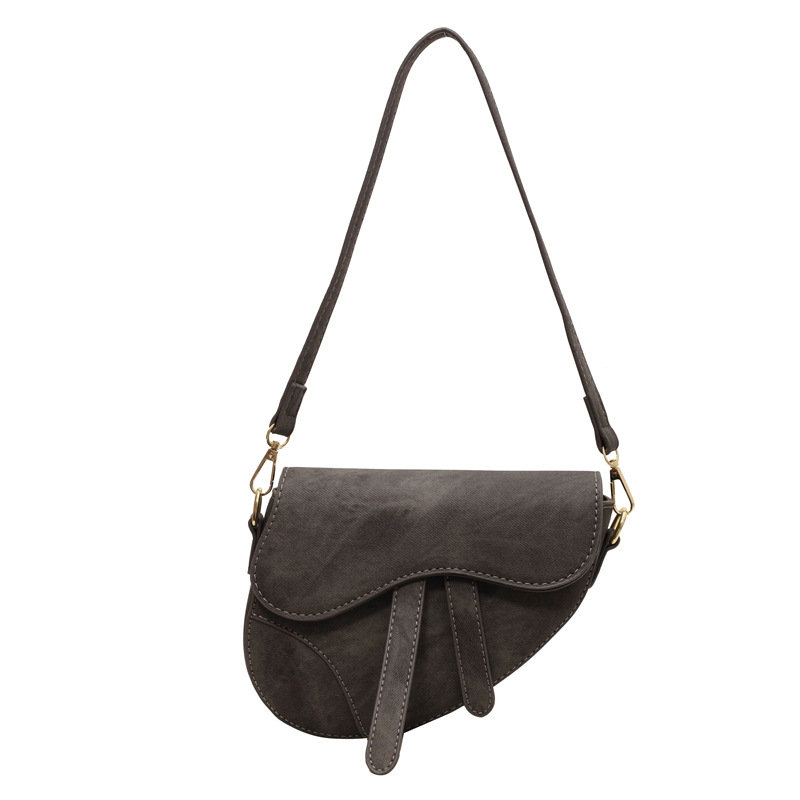 Fashion Designer one-shoulder 3 underarm Retro women's new trend simple crossbody saddle bag 2025