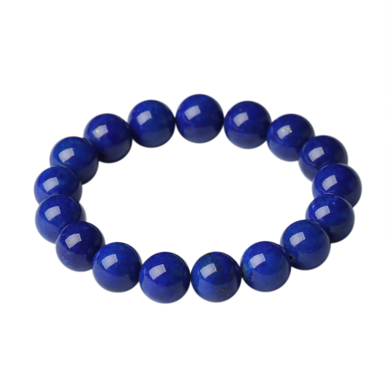 Lapis lazuli old mine material sapphire blue grade loose beads single circle men's and women's blue crystal bracelet