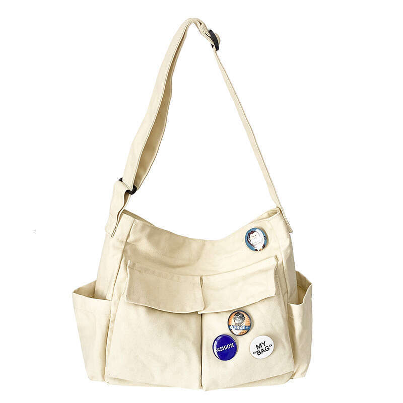Canvas 2025 new Korean version crossbody men's trendy brand Ruiying travel large capacity shoulder armpit women's bag