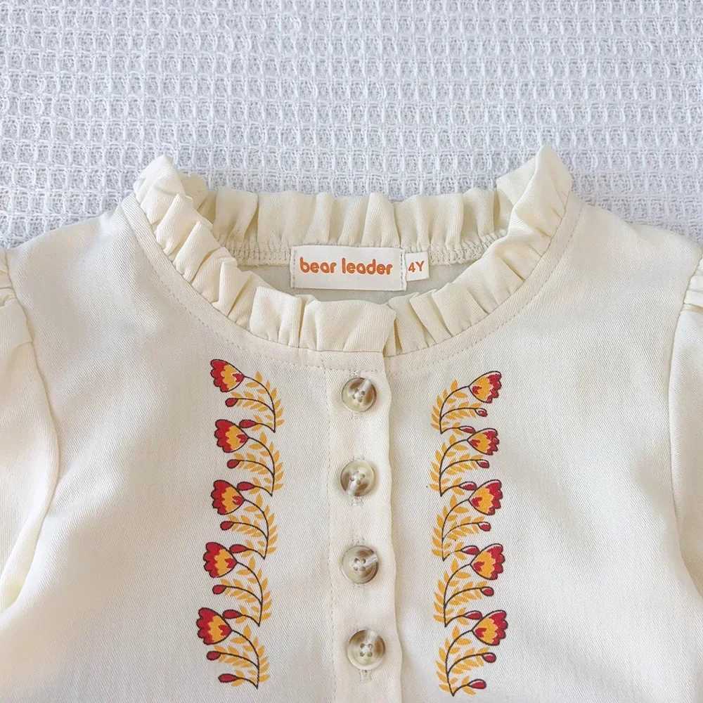 Bear Leader 3-7 Year Old Childrens Clothing Spring and Autumn Fashion Childrens Clothing Printed Long Sleeve Dress for Girls Casual Dress W250326