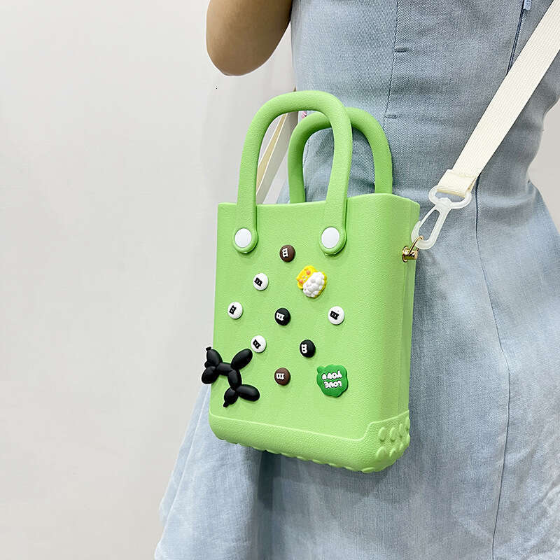 New DIY cartoon versatile accessory beach bag, new fashion niche, one shoulder crossbody carrying hole bag