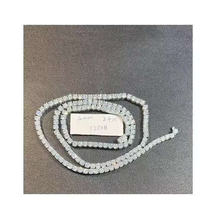 Manufacturers High Quality 4mm 16 Inch Customized Moissanite Jewelry Necklace Hot Selling Customized Gift
