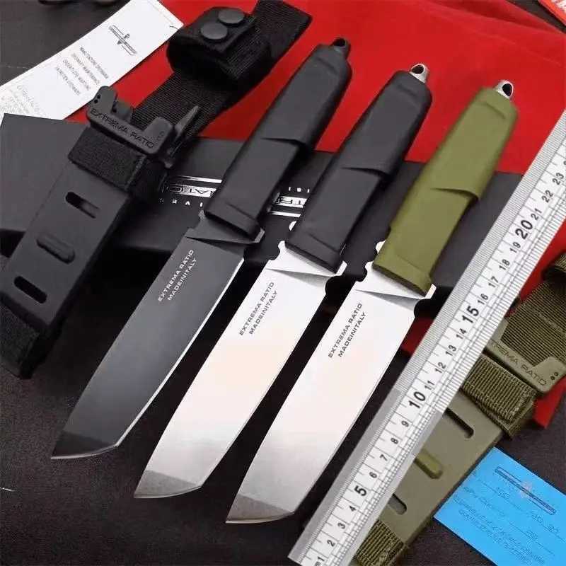 Outdoor multi-purpose military tactical knife fixed blade and blade survival knife jungle exploration hunting knifeXJ250326