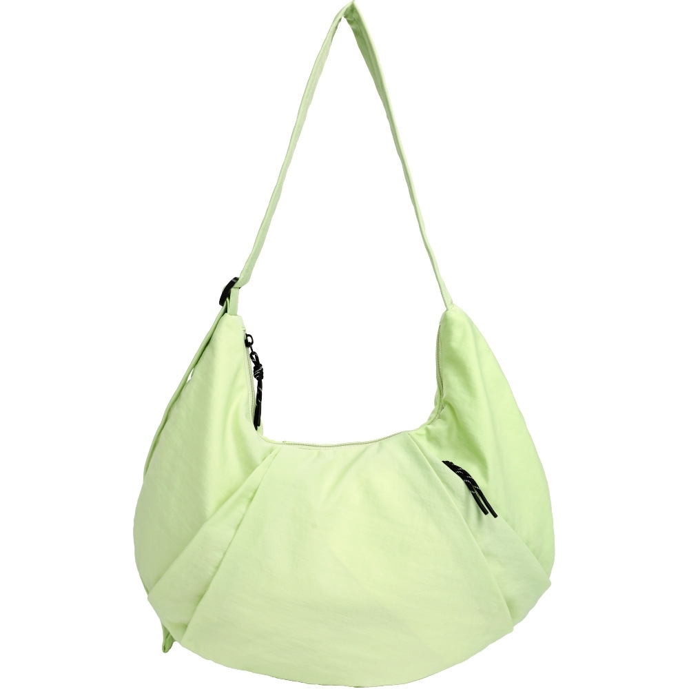 Pure color simple large capacity crossbody bag sports style nylon cloth dumpling bag