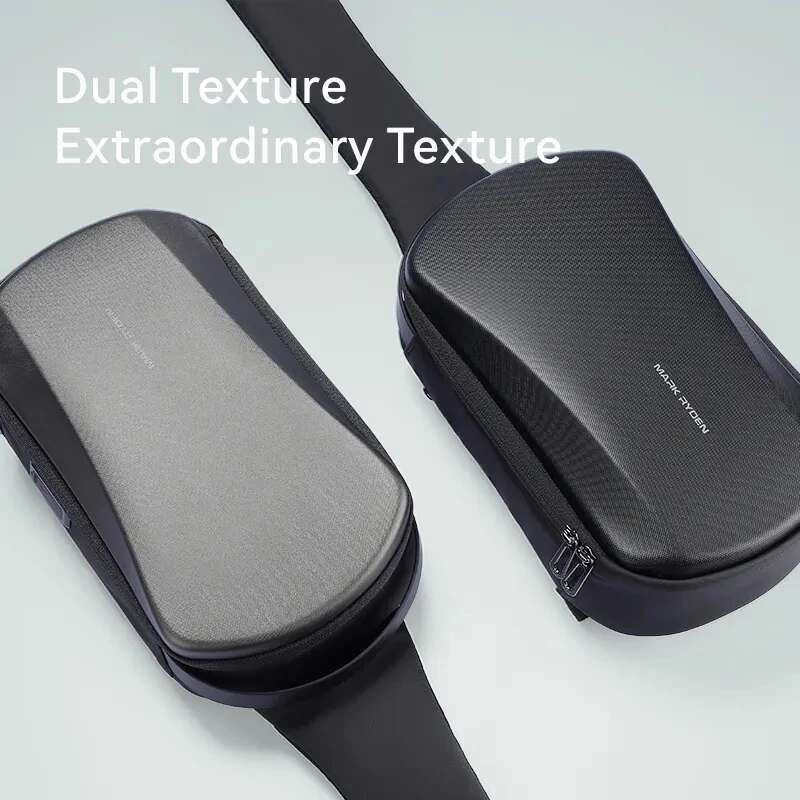 Multi Functional USB Shoulder Bag Men's TPU Waterproof Travel Bag Single Shoulder Shoulder Shoulder Bag Men's Chest Bag