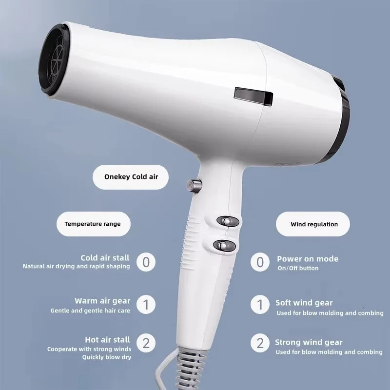 professional hair dryer high-speed hair dryer salon specific hair dryer 2400W high-power fast drying product 250320