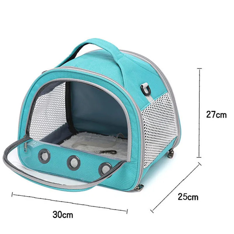Bird Travel Carrier Portable Small Bird Parrot Parakeet Carrier With Soft Mat Side Access Window Collapsible To Carry And Transport Birds Vet Visit LL