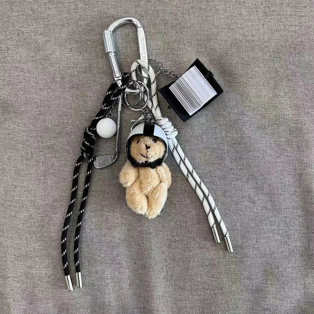 Alkali Water Bread Pendant Handmade Fashionable Bag Pendant Bagel Baseball Woven Rope Keychain Home Decoration Birthday Gift 250325