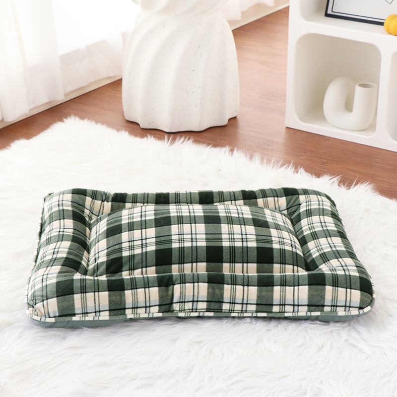 Pet Dog Mat Square Cat Dog Nest Dog Bed Crystal Velvet Bite resistant Air Cushion Thick Warm Dog Nest Supplies