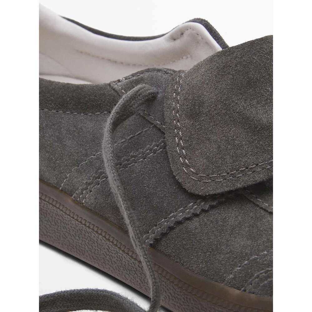Fashion Sneakers Men Women Cow Suede Lace Up Walking Flip-Top Design Unique Skateboard Shoes For Spring And Autumn