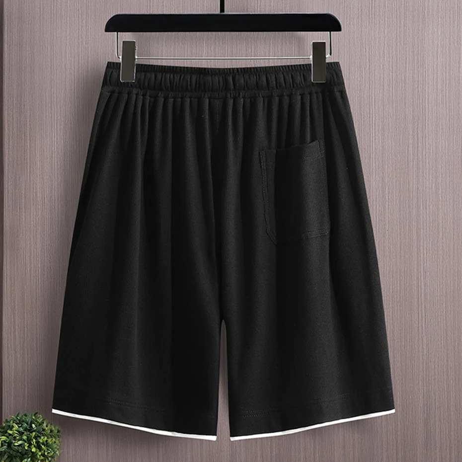 Mens Summer Track and Field Wear Plus Size 10XL 11XL T-shirts Shorts Mens Large Summer Set Black 250324