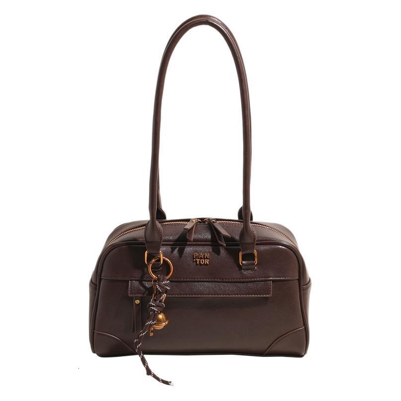 Small niche design armpit commuting handbag for women 2025 simple bowling versatile shoulder bag