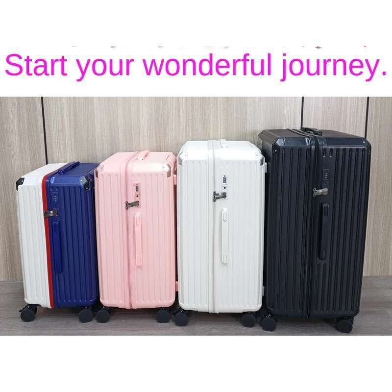 22 28 34 Inch New Quality Spinner Five Wheels Lage PC USB Charger Carry-Ons Suitcase Set with Cup Holder