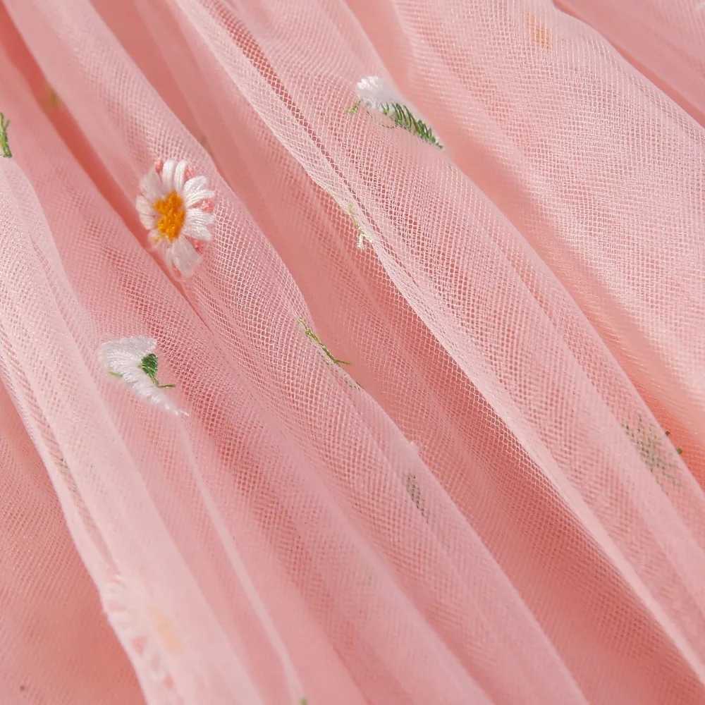 Flower Girls Dresses Childrens Clothing Kids Clothes Summer Fairy For Stage Show Dance Wear Cosplay Costumes Sling Casual W250326