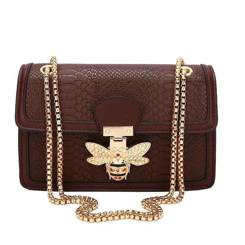 Handbags For Women Crossbody Bags Bee Lock Tote Casual Brand Crocodile Print Leather Handbag Ladies Bag