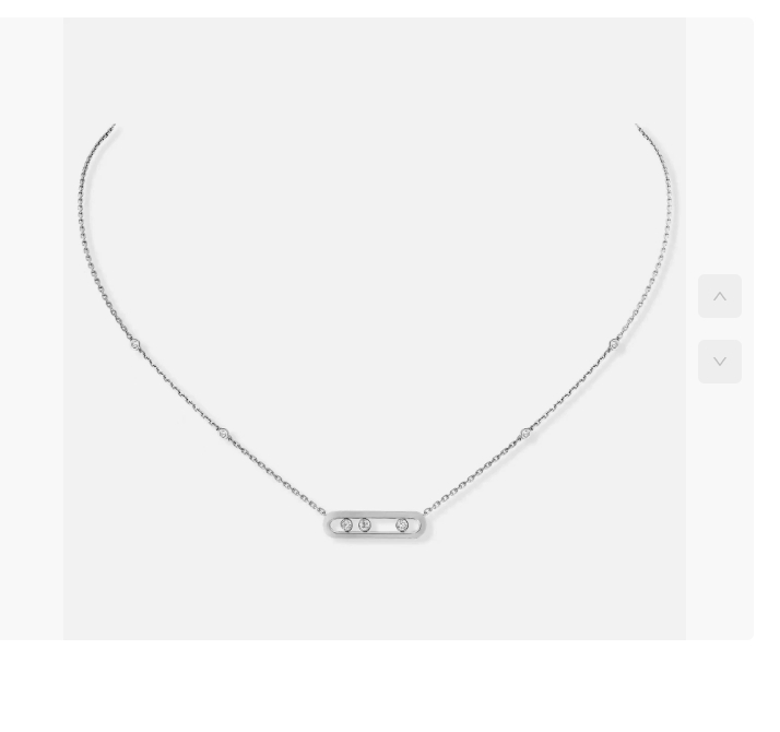 New necklace designer bare body three diamond ball full diamond fashion everything simple style sliding collarbone chain high-grade jewelry